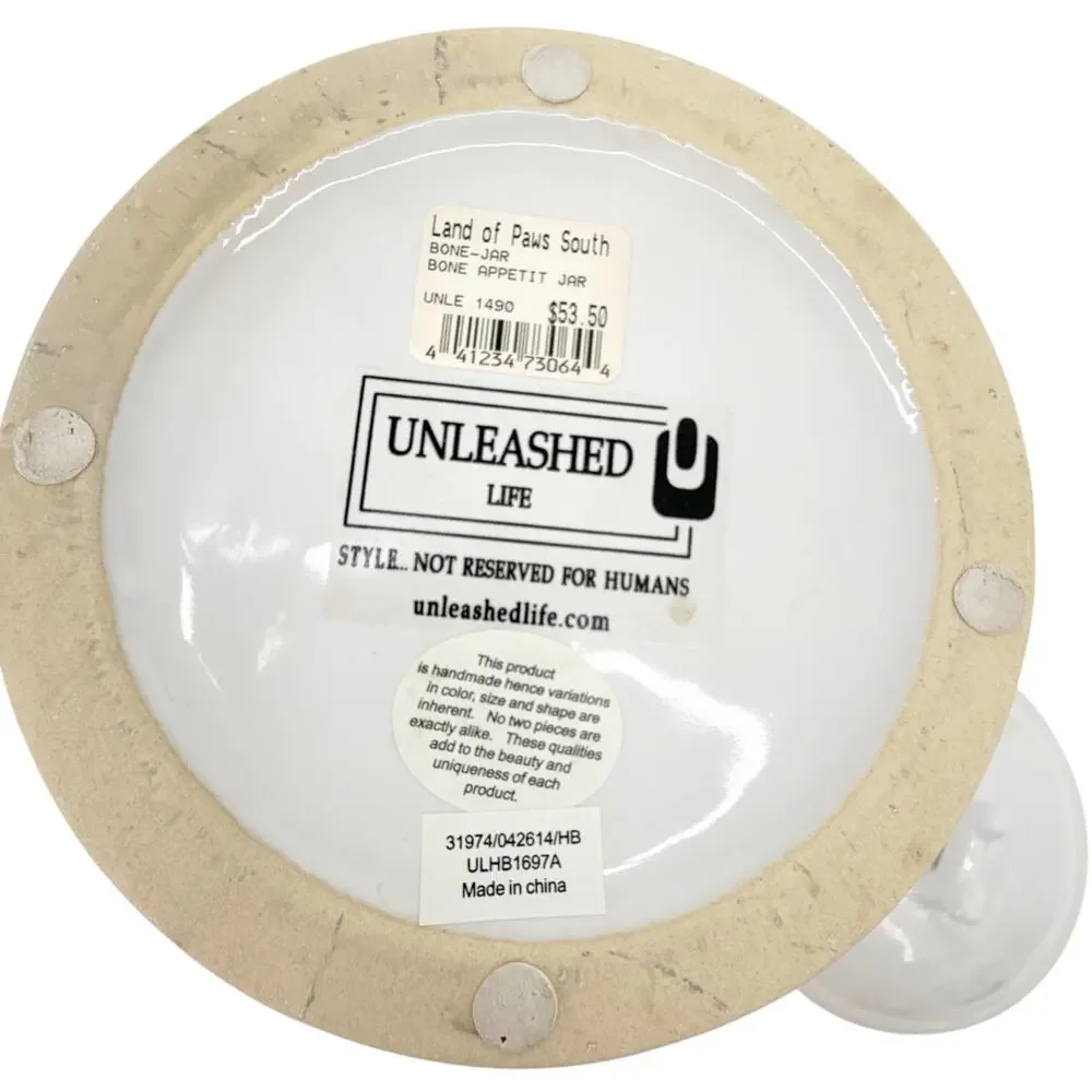 UNLEASHED LIFE Bone Appetit Collection Treat Canister Jar - Picture 9 of 9